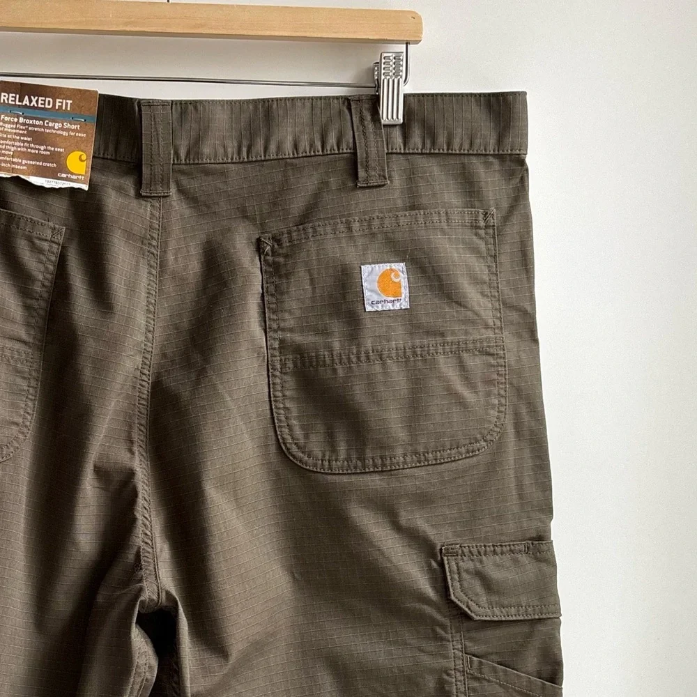 Carhartt Force Broxton Cargo Shorts Relaxed Fit Rugged Flex Stretch Tarmac Sz 42